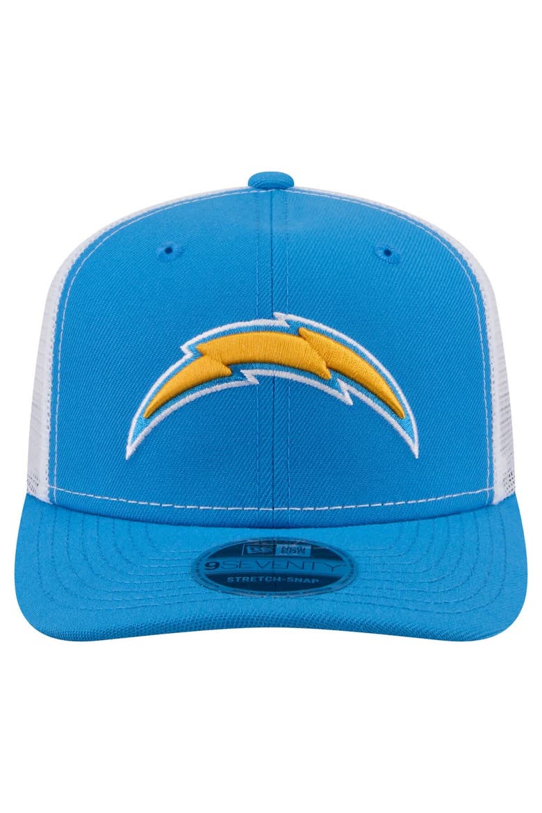 Men's New Era  Powder Blue Los Angeles Chargers 9SEVENTY Trucker Adjustable Hat, Alternate, color, Powder Blue