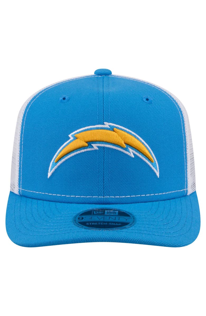New Era Men's New Era  Powder Blue Los Angeles Chargers 9SEVENTY Trucker Adjustable Hat, Alternate, color, Powder Blue