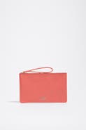 Bimba y Lola Medium Leather Zip Clutch