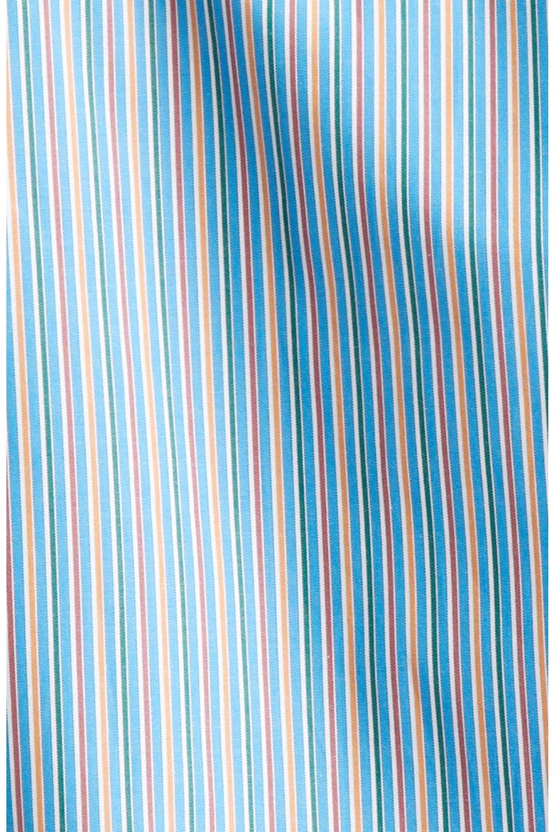 Casual Stripe Button-Down Shirt, Alternate, color, BLUORA