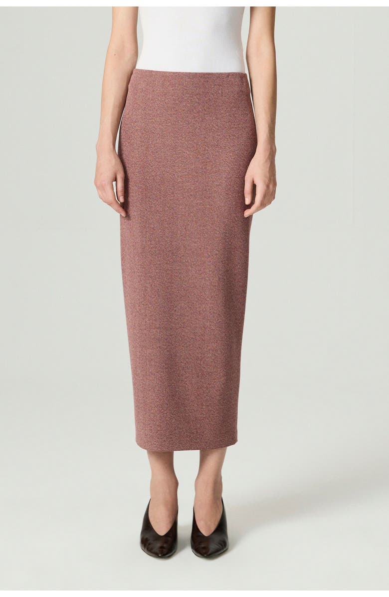 Nocturne Slit Detail Tailored Maxi Skirt, Main, color, Burgundy