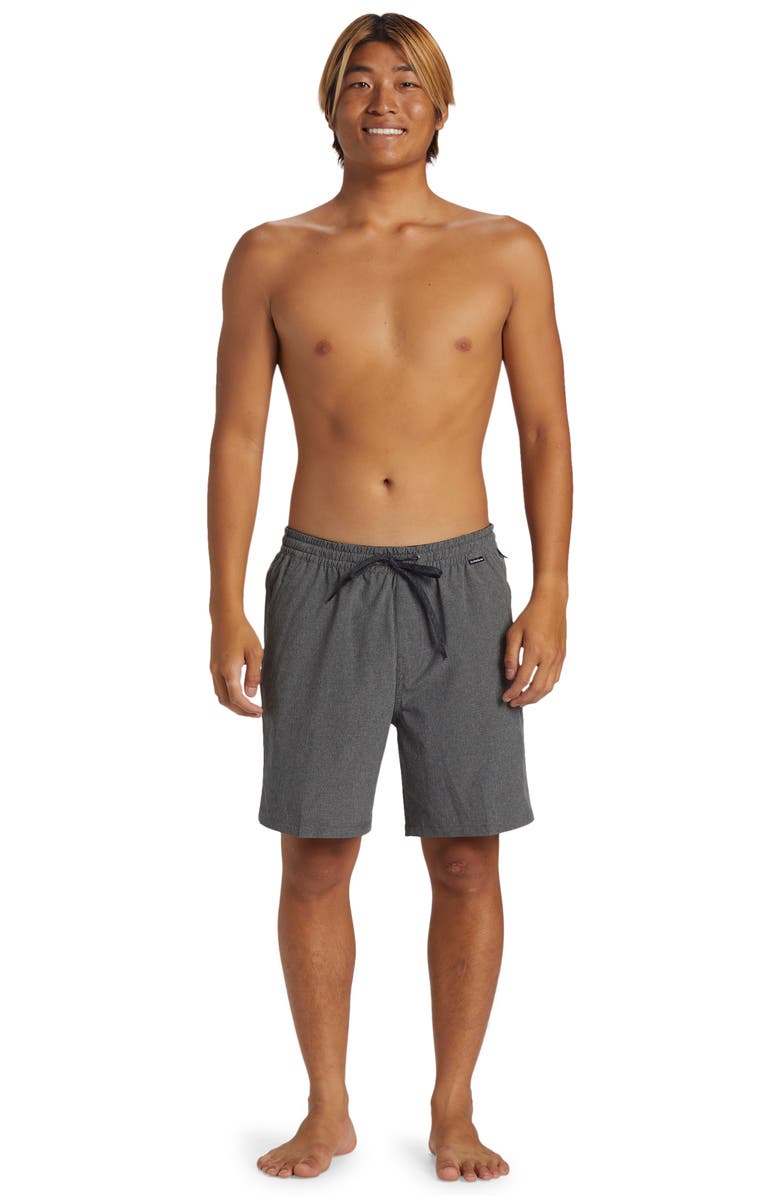 Quiksilver Heather Taxer Amphibian Water Repellent Board Shorts, Alternate, color, 