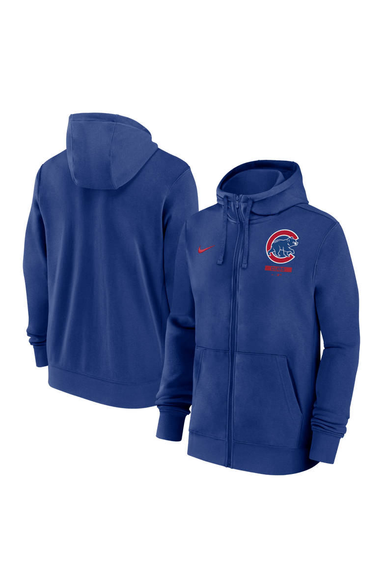 Nike Men's Nike Royal Chicago Cubs Primetime Lockup Full-Zip Hoodie, Main, color, Royal