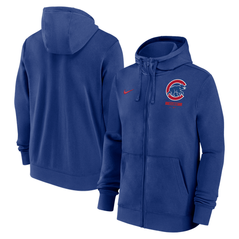 Men's Nike Royal Chicago Cubs Primetime Lockup Full-Zip Hoodie