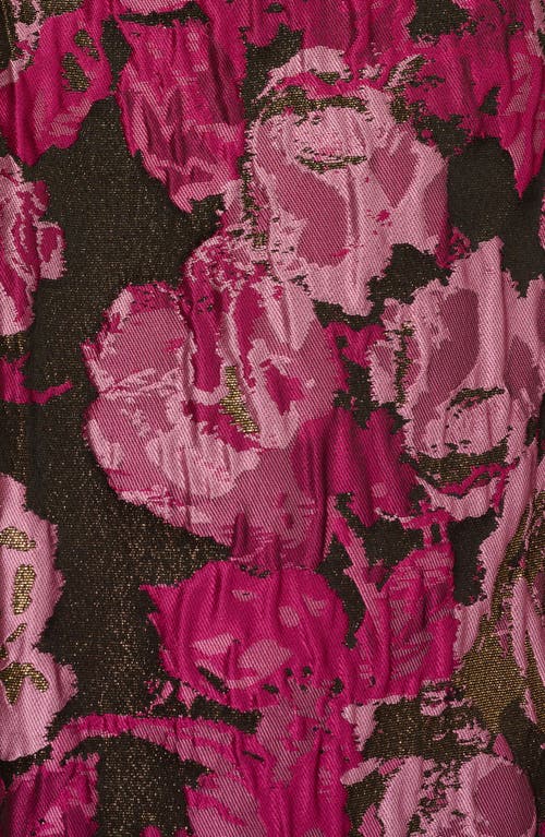 Adrianna Papell Jacquard Envelope Short Dress In Multi