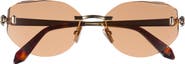 BVLGARI Serpenti Forever Rimless Square Sunglasses