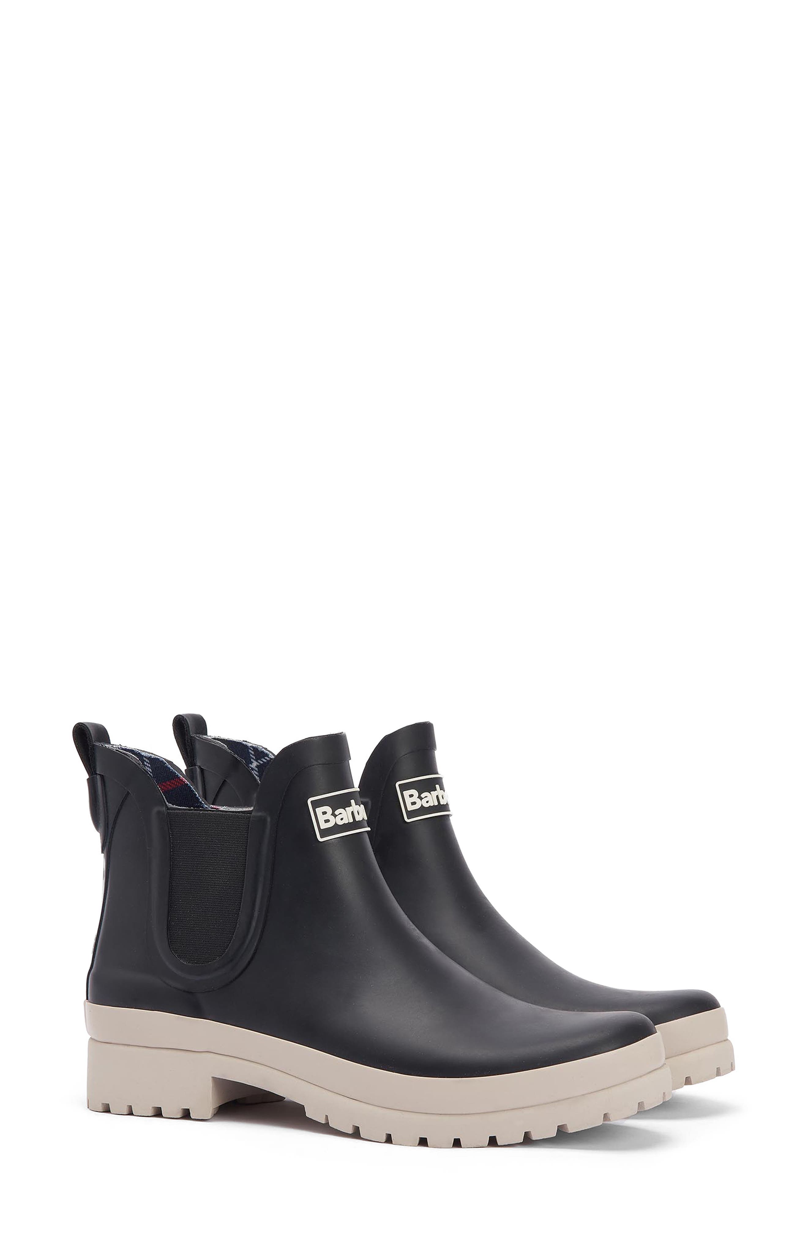 Barbour Mallow Chelsea Rain Boot, Main, color, 