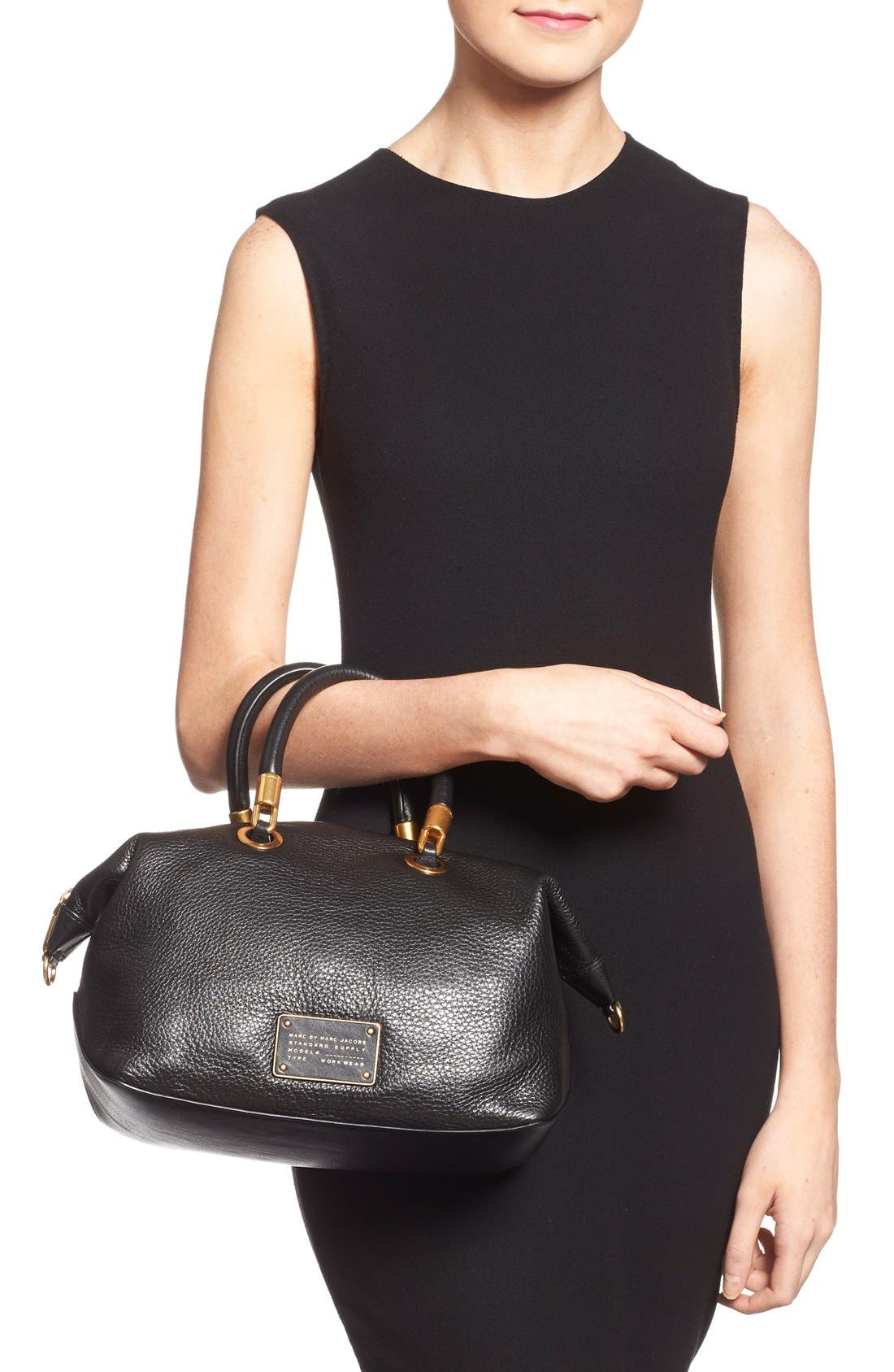 Marc Jacobs MARC BY MARC JACOBS 'New Too Hot to Handle' Leather Satchel, Alternate, color, 