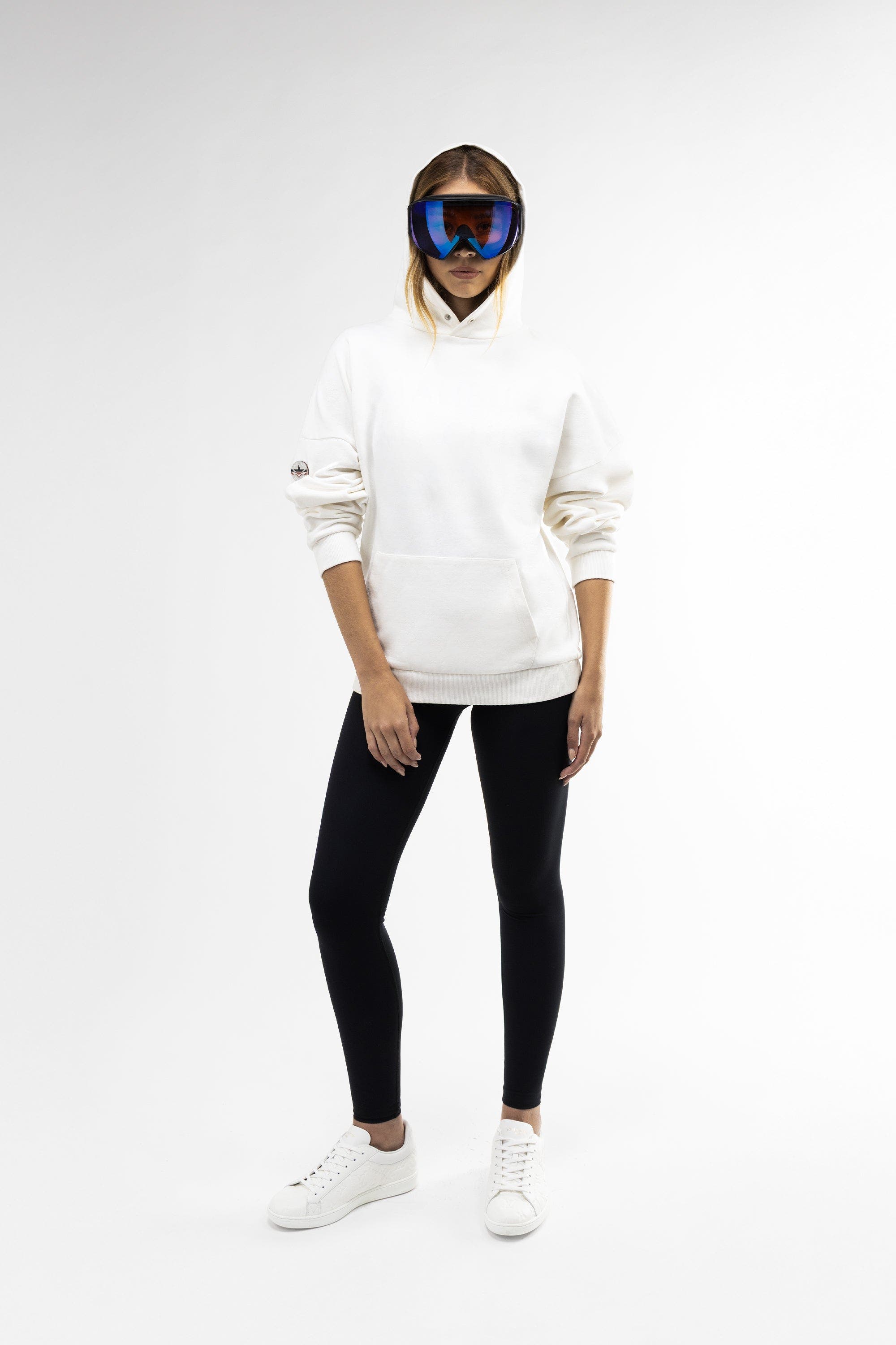 Malibu Ski Club Classic 3D Hoodie in White 