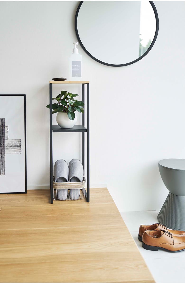 Yamazaki Two-Tier Display Shelf, Alternate, color, Black