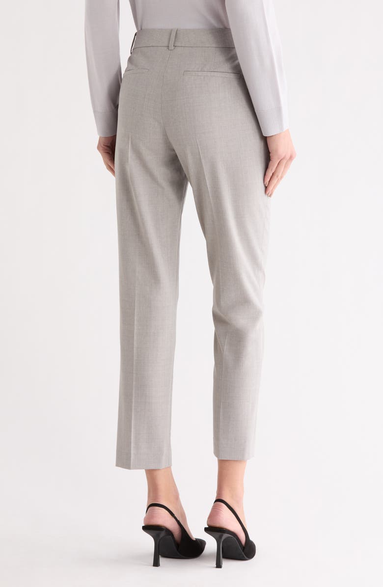 Theory Testra Trace Stretch Wool Pants, Alternate, color, Light Grey Melange