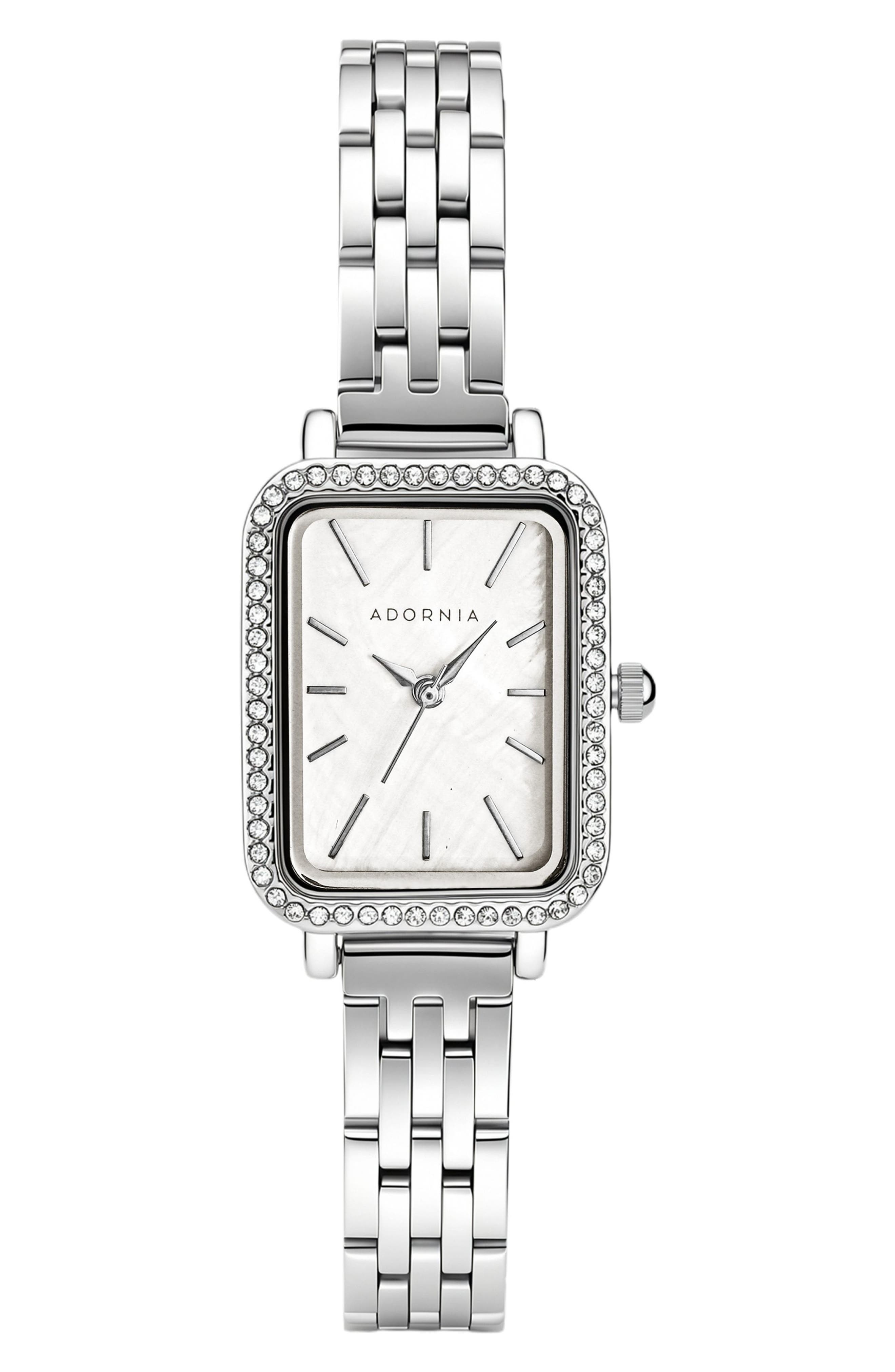 Hudson Rectangular Bracelet Watch, 27mm x 21mm