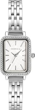 Adornia Hudson Rectangular Bracelet Watch, 27mm x 21mm