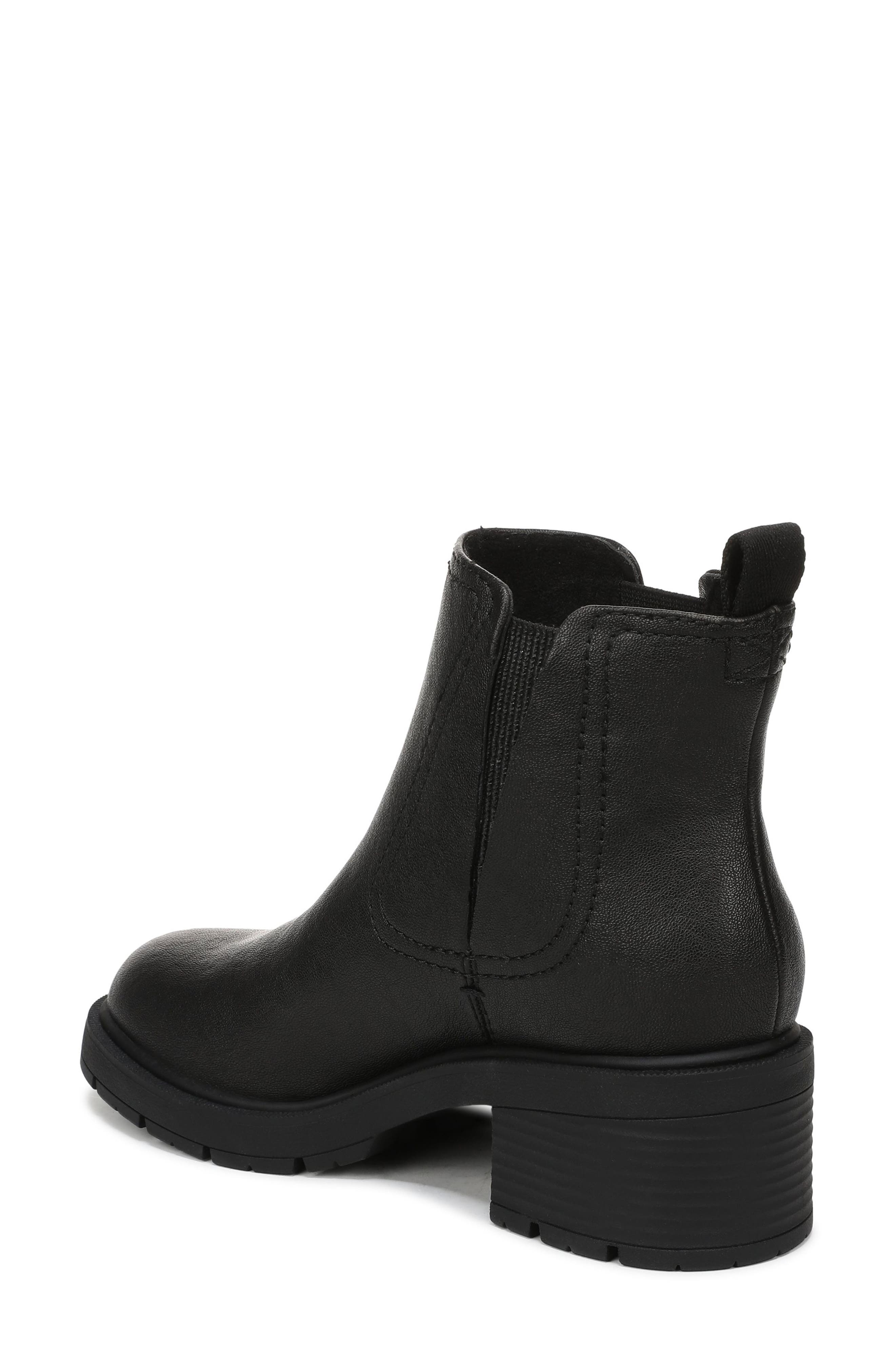 Frances Faux Leather Bootie, Alternate, color, BLACK FAUX LEATHER