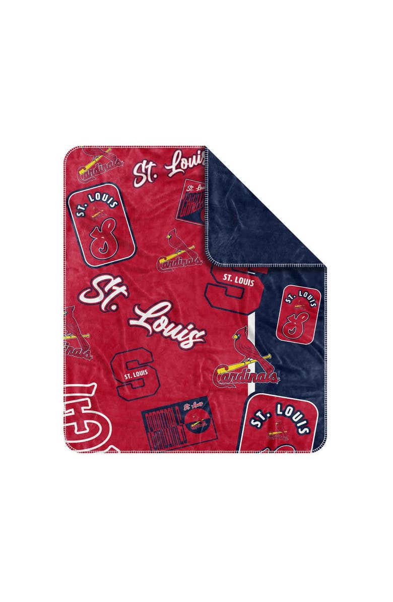 LOGO BRANDS St. Louis Cardinals 50" x 60" Dream Weave Throw Blanket, Alternate, color, Red