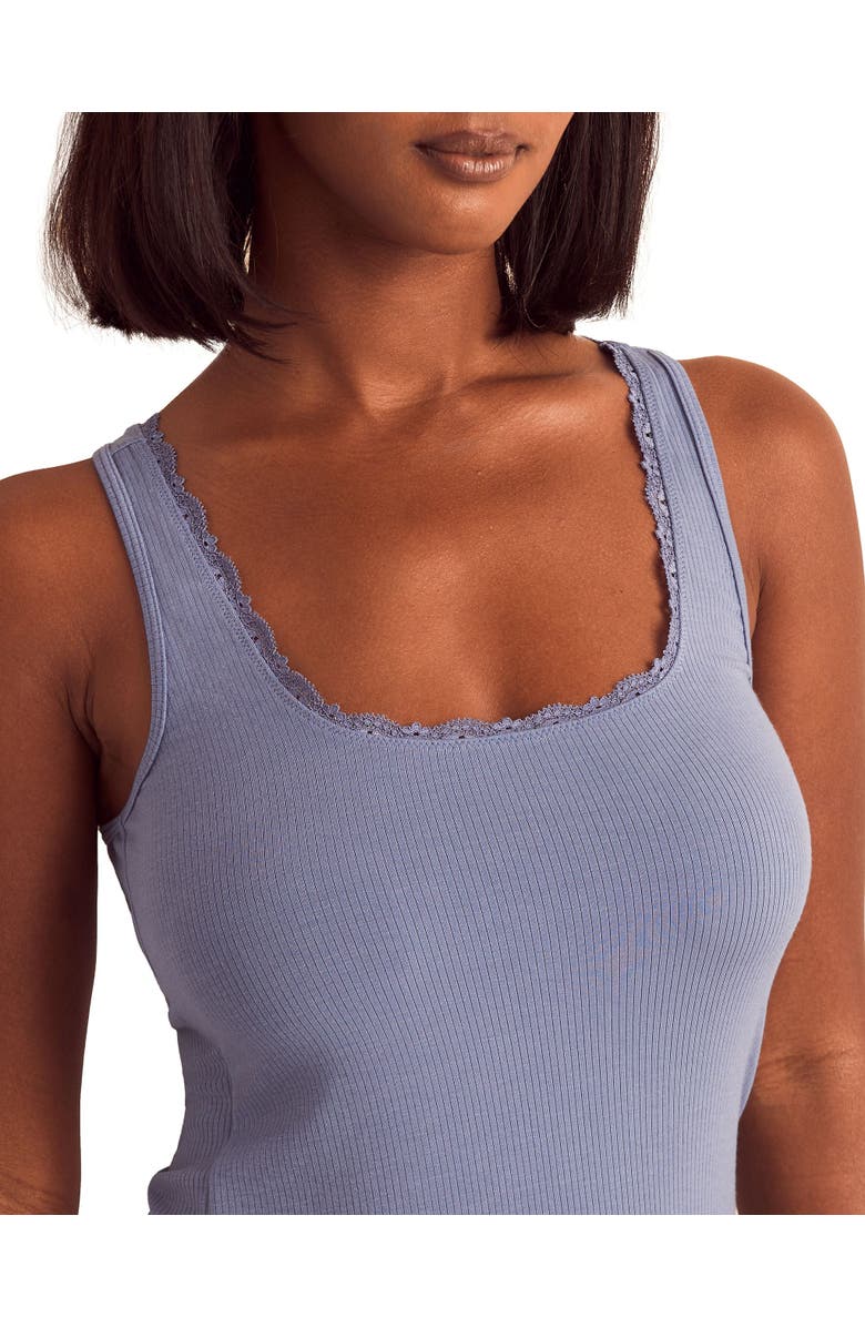 Adore Me Tayler Pajama Tank & Boxer Shorts Set, Alternate, color, Medium Blue