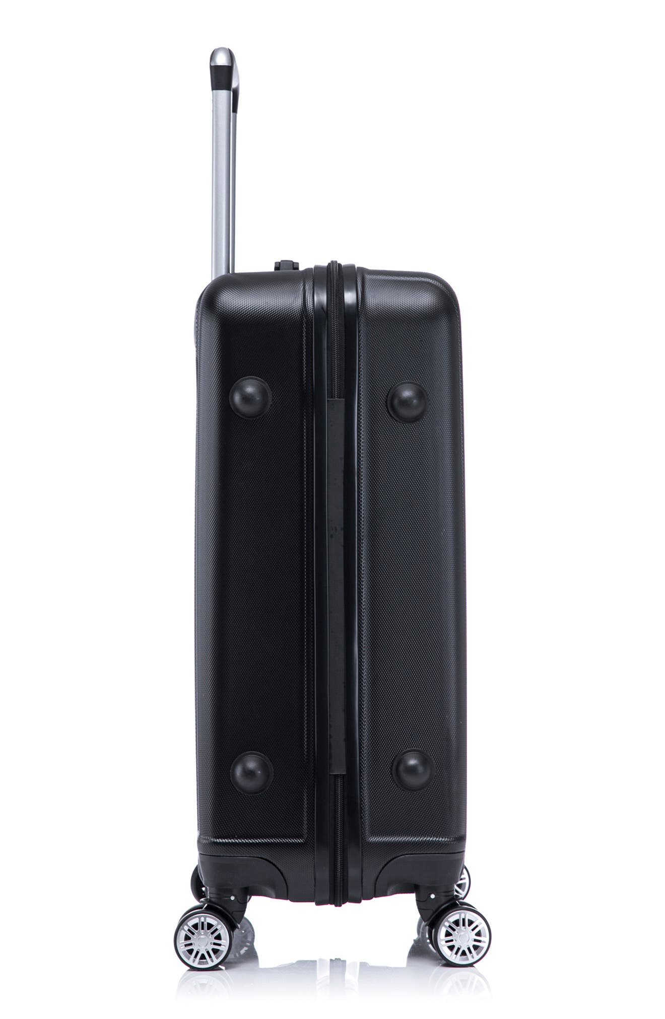 TUCCI Lustria Hardshell 3-Piece Spinner Luggage Set, Alternate, color, Black