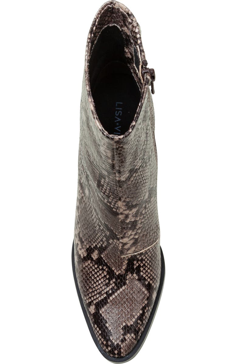 Lisa Vicky Magic Snakeskin Embossed Bootie, Alternate, color,