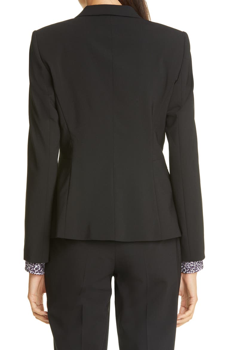 Jaflink Stretch Wool Suit Jacket, Alternate, color, BLACK