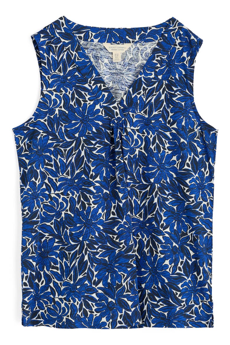 Achilla Floral Tank, Alternate, color, STREAM FLOWER BRIGHT MARINE