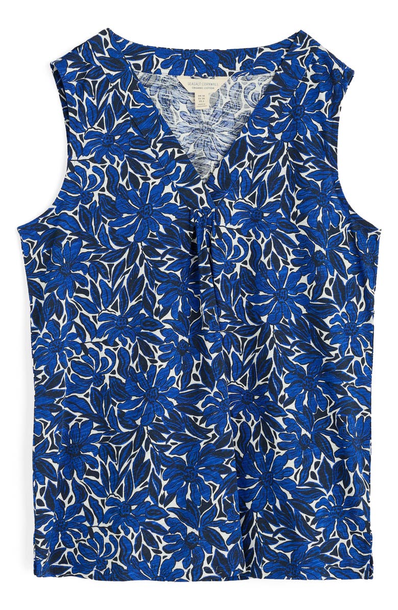 Seasalt Cornwall Achilla Floral Tank, Alternate, color, Stream Flower Bright Marine