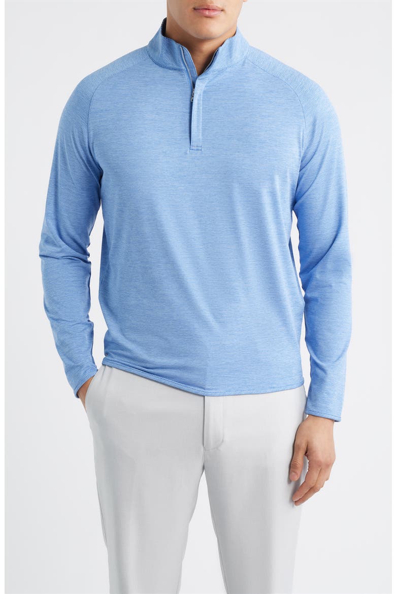 Crown Crafted Stealth Performance Quarter Zip Pullover, Main, color, DUSK BLUE