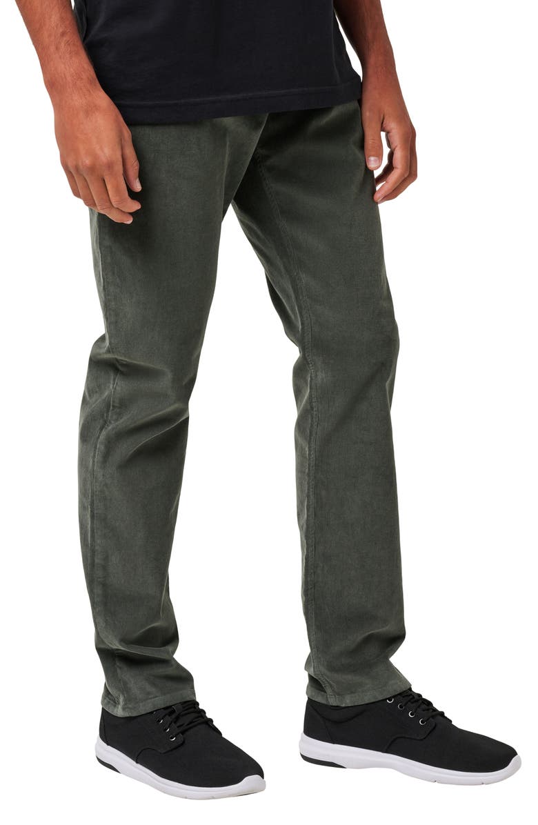 TravisMathew Start the Journey Legacy Featherweight Corduroy Pants, Alternate, color, Dark Olive