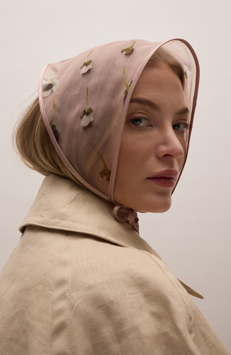 LELET NY Audrey Embroidered Bandana, Alternate, color, Mauve