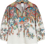 Etro Floral Paisley Cotton Top