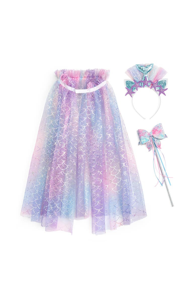 Shimmering Mermaid Dress Up Kit, Main, color, Purple