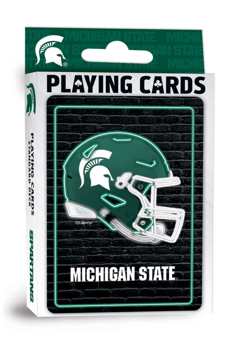 Michigan State Neon Playing Cards, Main, color, Multicolor