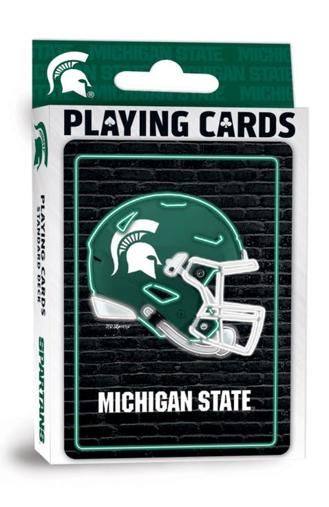 Michigan State Neon Playing Cards