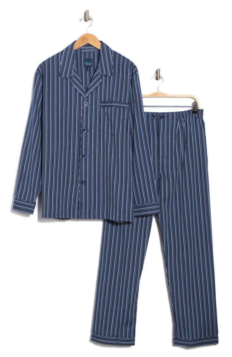 Majestic International Breeze Pajamas, Alternate, color, Navy