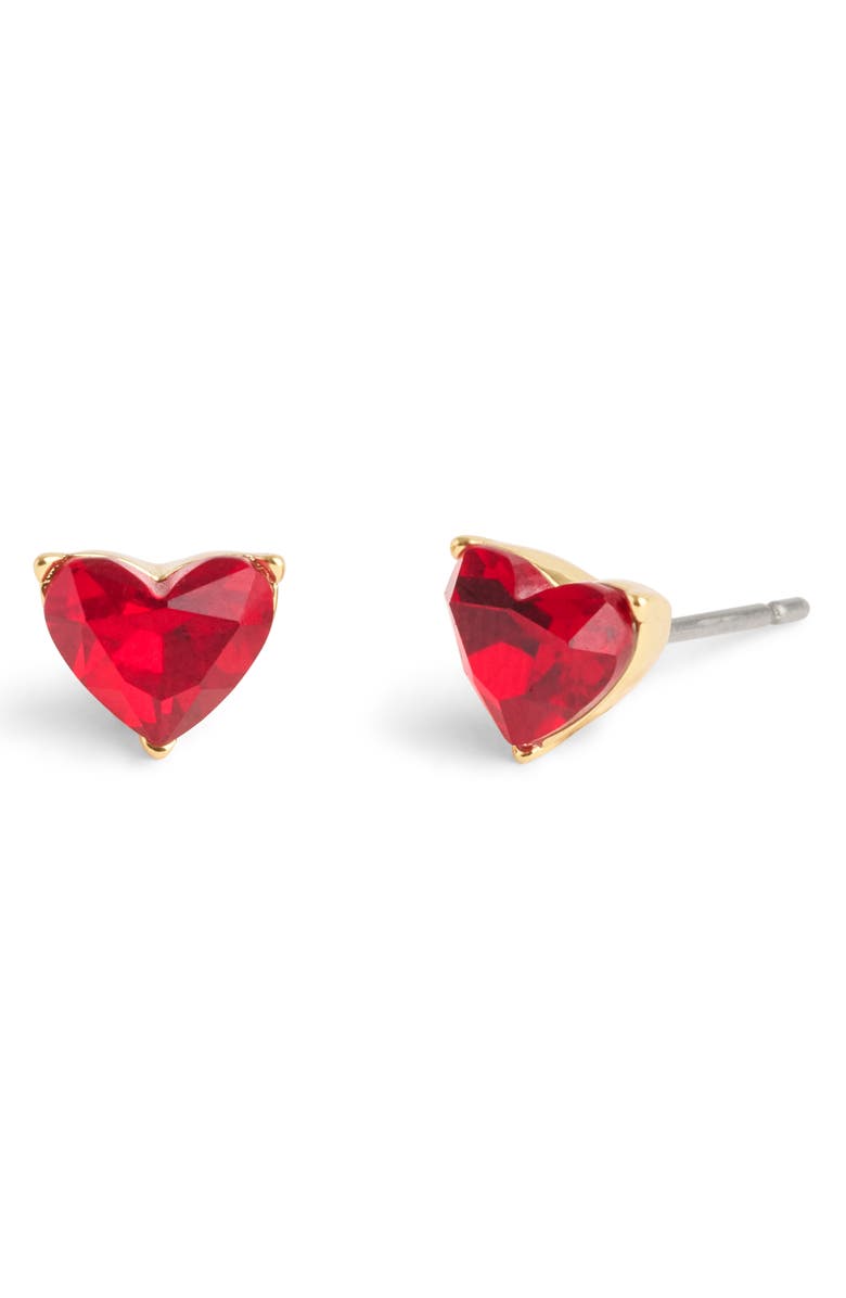 COACH Halo Heart Stud Earrings, Alternate, color, 