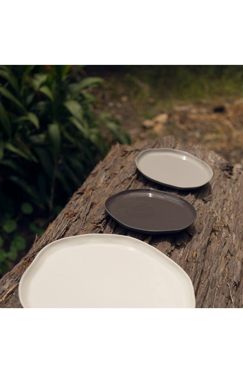 Be Home Tam Stoneware Flat Side Plate - Set of 4, Alternate, color, Sterling