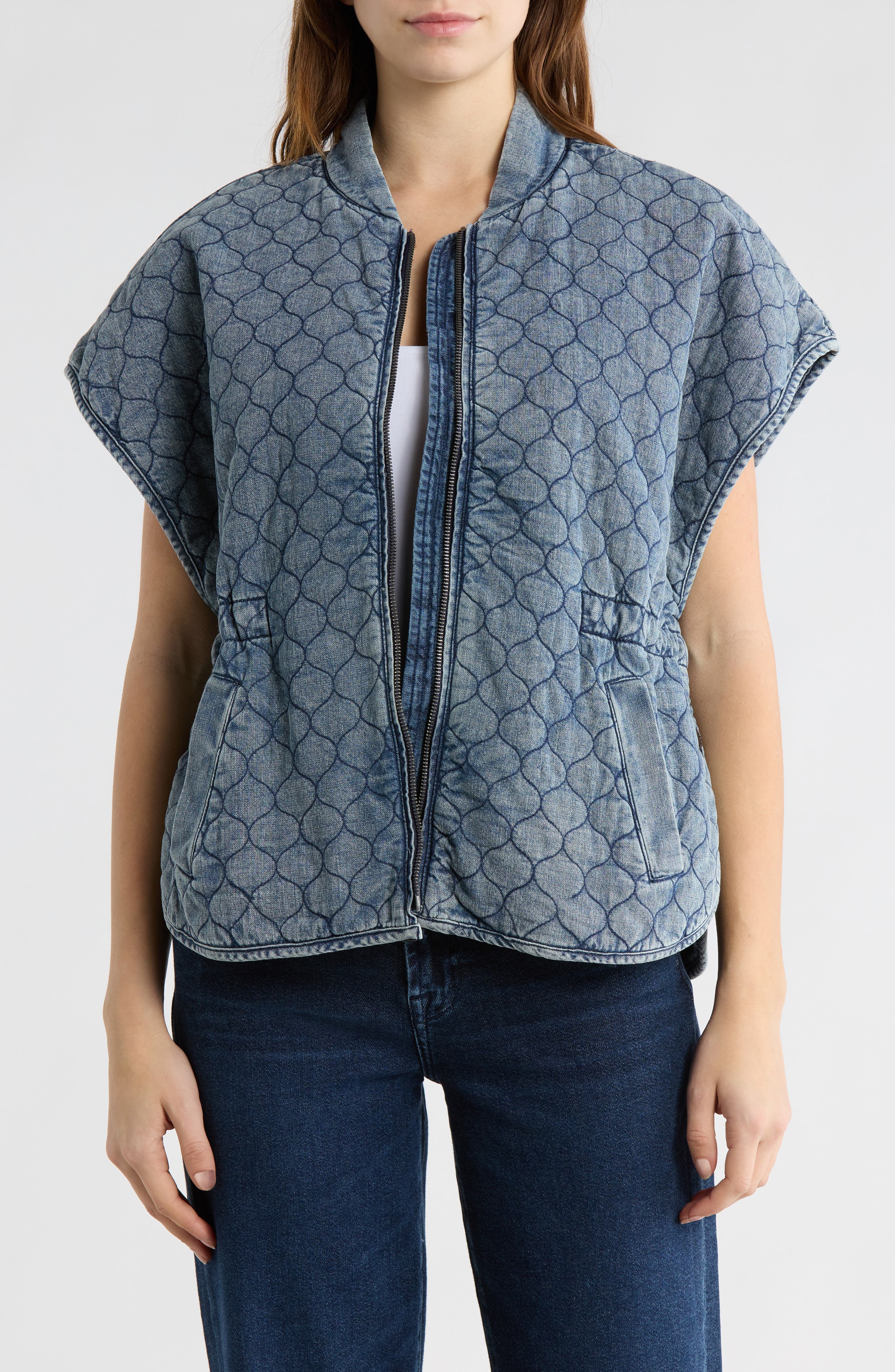 Democracy Quilted Short Sleeve Capelet
