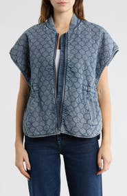Democracy Quilted Short Sleeve Capelet
