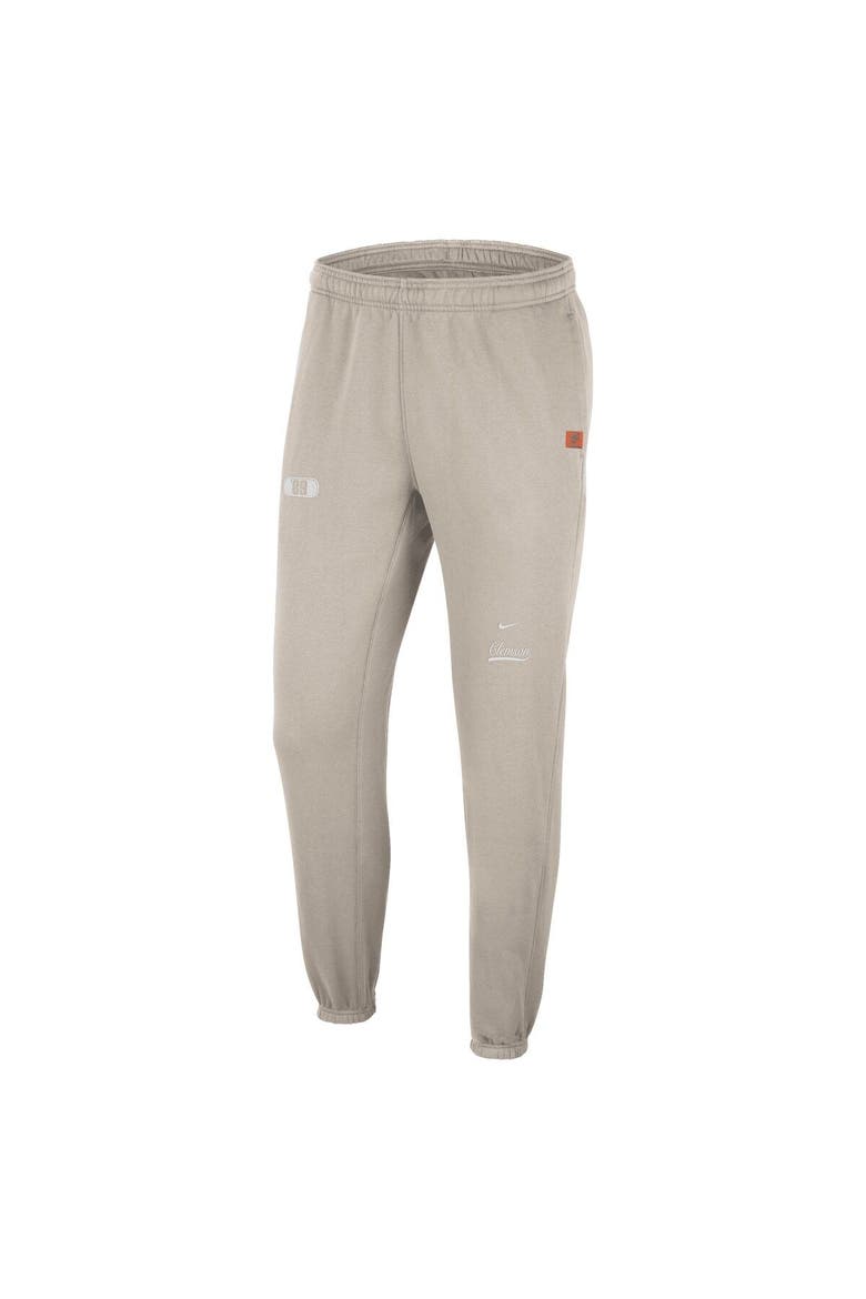 Men's Nike Cream Clemson Tigers Jogger Pants, Alternate, color, Cream