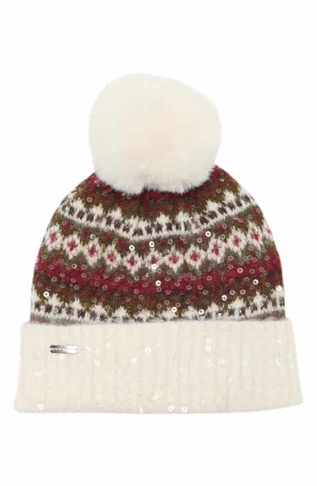 Fair Isle Sequin Beanie