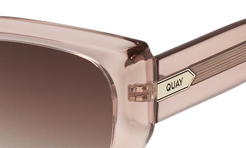 Quay Busy Busy 53mm Square Sunglasses In Doe/brown