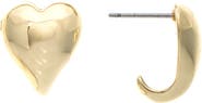 RIVKA FRIEDMAN Puffy Heart Stud Earrings