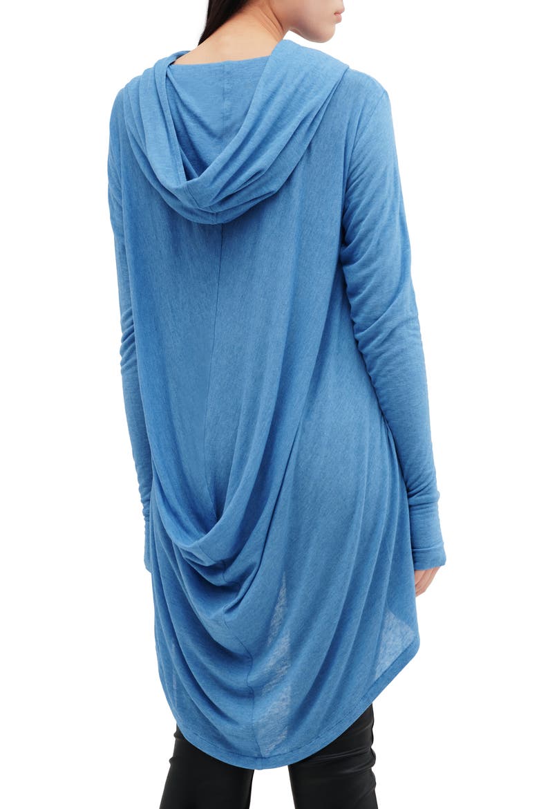 Berkeley Hooded Tunic Top, Alternate, color, AZURE BLUE