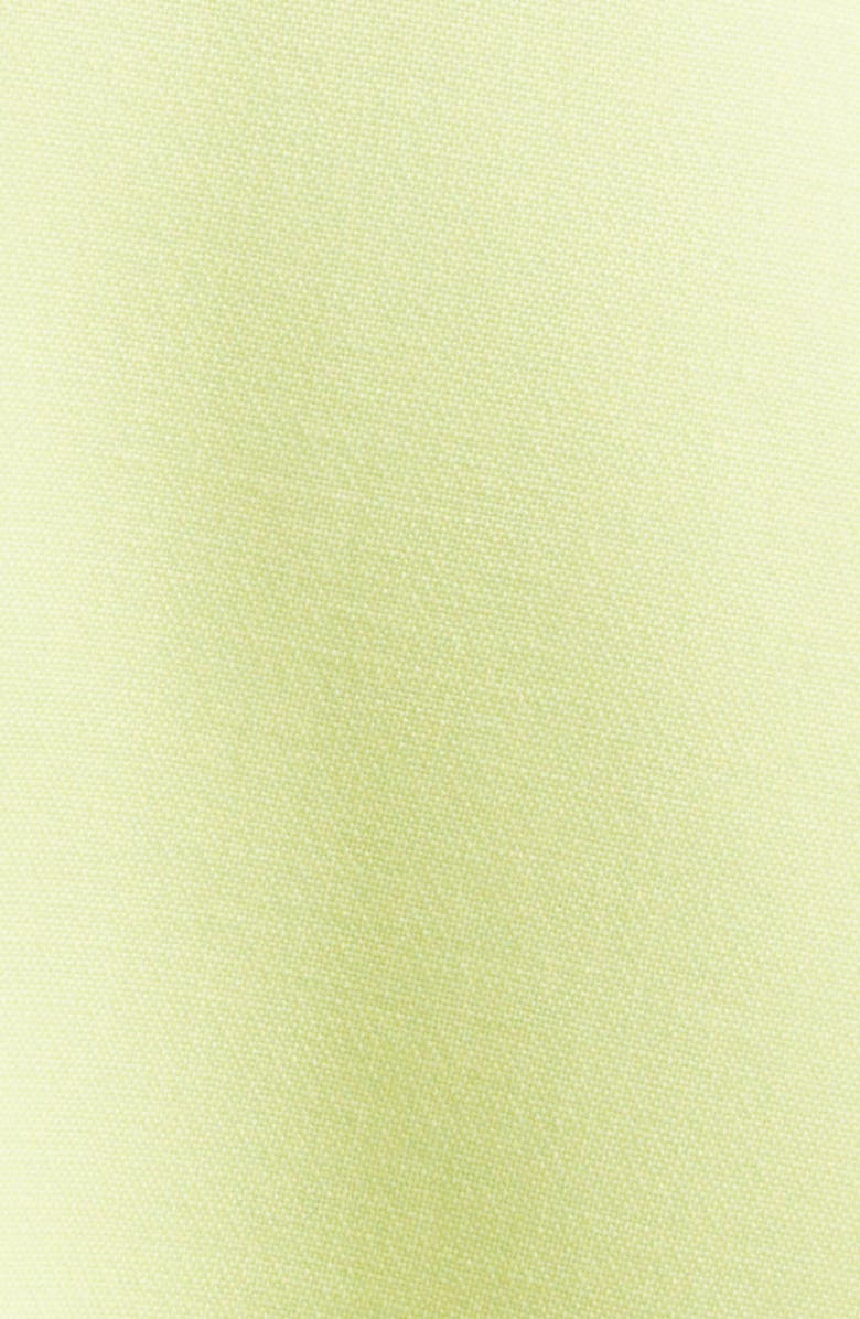 Oscar de la Renta Porcelain Flowers Wool Blend Stretch Crepe Fit & Flare Minidress, Alternate, color, Pink/ Pear