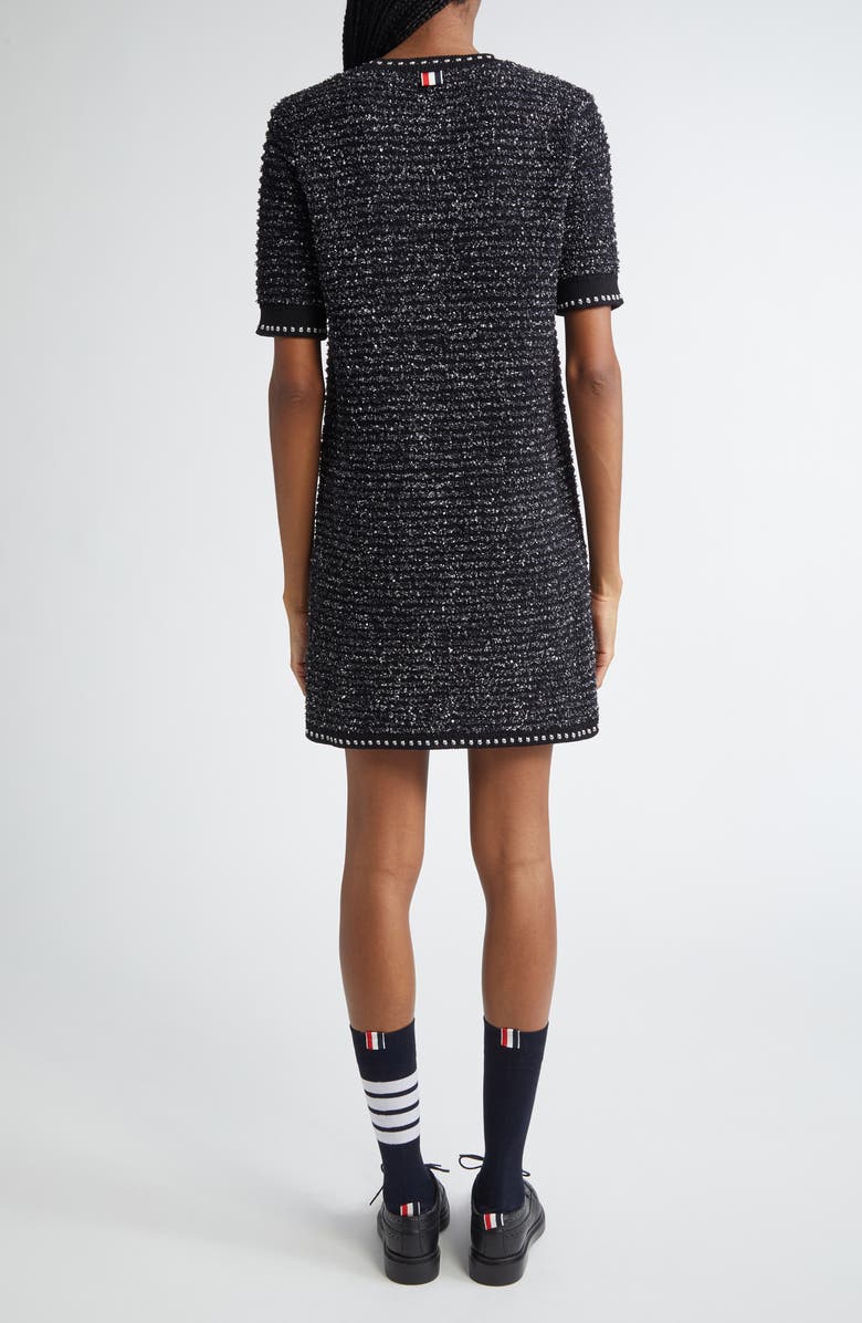 Thom Browne Eyelash Tweed Jacquard Knit Minidress, Alternate, color, 