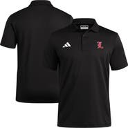 adidas Black Louisville Cardinals Ultimate 365 Ottoman Polo Shirt
