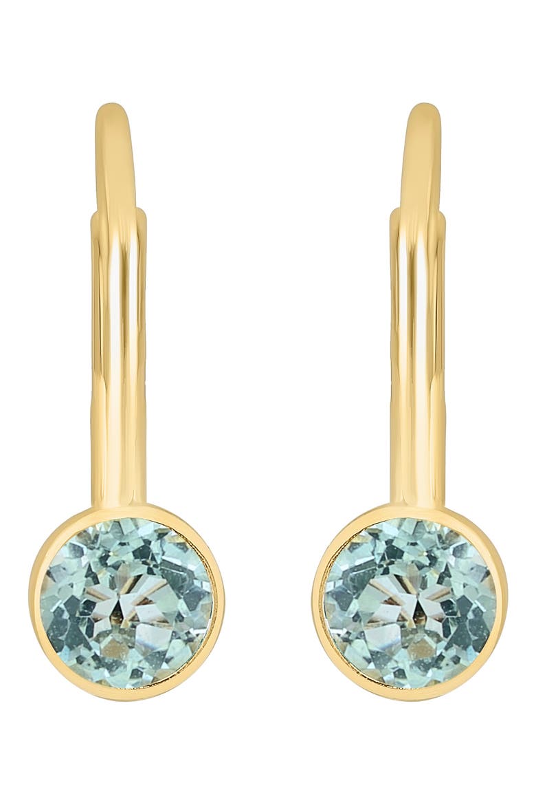 Stone Lever Back Earrings, Alternate, color, BLUE