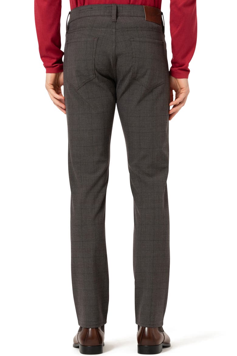 Courage Straight Leg Stretch Five-Pocket Pants, Alternate, color, BROWN ELITE CHECK