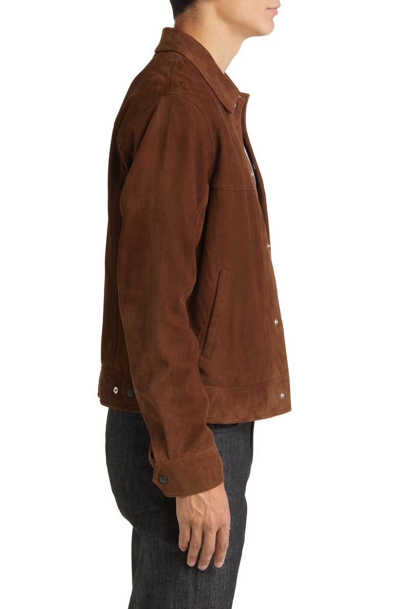 rag & bone Owen Suede Trucker Jacket, Alternate, color, 