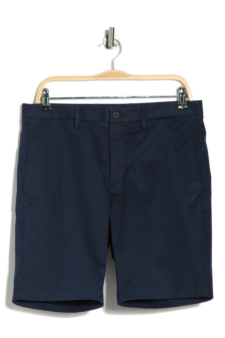 Zaine Stretch Cotton Chino Shorts, Alternate, color, ECLIPSE