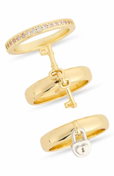 Covet Set of Three Lock and Key Rings